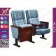Plain Split Type Back Rest Auditorium Chair With Sewing Logos / Movie Theater Seats