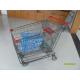 Grey Powder Coating Asian Type Wire Shopping Trolley Wiht 4 Swivel 5 Inch Casters