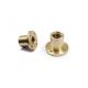 Copper CNC Lathe Machining Precision Nut Brass Turned Parts Metal Nut Machining Factory