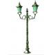 Antique Decorative Cast Iron Light Pole Spain Style Garden Street Lighting Pole