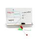 foldable office desk top use writing whiteboard memo board phone rack set