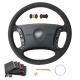Custom Steering Wheel Cover for BMW Z3 E36/8 1996-1999 Black Suede Interior Decoration