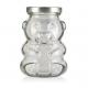 Honey Jar Empty Glass Bottles Bear Shaped Candy Sugar Jar