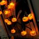 Halloween Pumpkin String Lights LED Lights Pumpkin Decoration Battery Powered with 8 Flicker Modes Remote Halloween Wedding