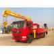 Dongfeng 4x2 4 Ton Crane Truck , 2 Axles Truck Mounted Telescopic Crane