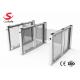 Indoor Or Outdoor Pedestrian Swing Gate Tempered Glass Automatic Turnstile Gate