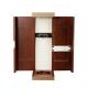 MDF Veneer Paper Wooden Wine Gift Box Handmade Cardboard For Single Bottle