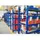Warehouse Steel Rack L Beams Blue Colour 500KG/Layer Medium Duty Storage Systems
