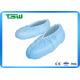 Waterproof Breathable 16*40cm Blue Disposable Shoe Cover