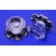 15mm Clear Surface PMMA LED Lens , Concave Optical lens for Led Torch light