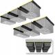 0.1-5mm Thick Overhead Garage Storage Racks for Bins Steel Ceiling Bin Storage System