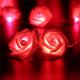 Fashion Holiday Lighting 20 LED Novelty Rose Flower Fairy String Lights Wedding Garden Party Valentine's Day