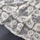 Water Soluble White Coloured Embroidery Fabric Polyester Cotton Lace Material