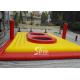 Commercial Customized outdoor giant inflatable volleyball court with trampoline for adults interactive games