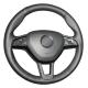 Skoda Octavia Superb Fabia Rapid Spaceback 2016 2017 3-Spoke Leather Steering Wheel Cover