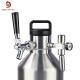 SUS304 Carbonated 3.8L Beer Cylinder Dispenser With 30PSI Regulator