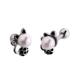 Unique cat shaped pearl stud earrings stainless steel piercing jewelry on hot sale