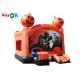 Halloween Pumpkin Inflatable Bounce House Silk Printing