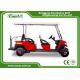 Fuel Type Electric Golf Carts Red 6 Seater Golf Cart With Graziano Axle