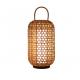 Waterproof Rattan Floor Lamp , Wicker Standing Lamp For Outdoor Balcony