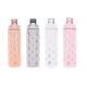 500ml Reusable Glass Motivational Water Bottle With Time Marker Reminder