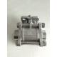 Investment Casting Three Way Ball Valve 2000 WOG ISO 5211 Mounting Flange