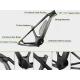 29er Mid Drive Electric Carbon Bike Frame Glossy Surface With Disc Brake