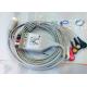 Medical Compatible ECG Patient Cable 12 Pin One Piece Ecg Cables And Leadwires