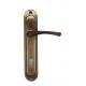 DIN 0582 Zinc Painting Door Handles With Cylinder Hole