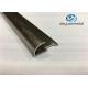 Round Aluminium Corner Trim Profiles With Polishing Champagne 6063 T5