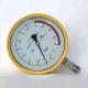 SUS304 Precision Pressure Gauge 150mm Yellow Test Manometer 6 Bar Pressure Gauge