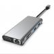 12 in 1 USB C Hub Triple Display Docking Station Dual HDMI VGA USB C& A Data Port Dock