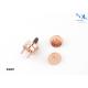 Rose Gold 14mm Magnetic Snaps , Elegant Design Button Clasp Fasteners For Bag