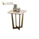 Natural Marble Small Movable Coffee Table 55cm Height European Style