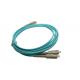 Blue Optical Patch Cord , Multimode Fiber Patch Cable For Access Networks