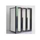 Compact V Cell H14 HEPA Air Purifier ABS Frame For Air Filtration System