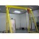 Durable Single Beam Gantry Crane Electric Hoist With Hook Cargo Lifting Electricity Power
