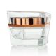 Transparent 30g Glass Bottle Jar With Acrylic Cap for skincare