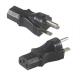 Industrial Grade NEMA 5-15P to IEC 320 C13 Power Adapter Plug for Server Rack/Data Center with 125V 15A High Current & Fireproof Housing (UL Standard Compliant)