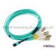 MPO To MPO MTP To MTP MPO To LC OM3 Fiber Optic Patch Cord Multimode 8F 12F 24F