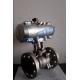 SS304 Stainless Steel Rotary Actuator Ball Valve Quarter Turn Actuator Ball Valve (Air Open/Close)