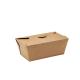 Oilproof Brown Takeaway Food Boxes Microwavable For Lunch Packaging