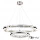 Two Tier Round Pendant Modern LED Chandeliers Chrome Finished