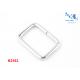 Fashion Design Purse Making Hardware , Rectangle D Ring For Bag Handbag