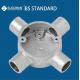 BS4568 Electrical Intersection Outlet Conduit Gang Box 20mm-25mm