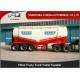 Carbon Steel / Aluminum 30ton - 80ton Tri axle bulk cement tanker trailer with 12 wheels