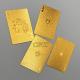 PVC Gold Foil Poker Cards Waterproof Pure 100 All Plastic Playing Cards SGS