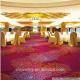 Colorful red peony pattern wall to wall nylon carpet for banquet hall