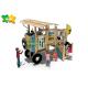 Adventurous Wooden Playground Slide Car Modeling With Climbing Stairs