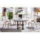 dining room 6 seater round marble table furniture